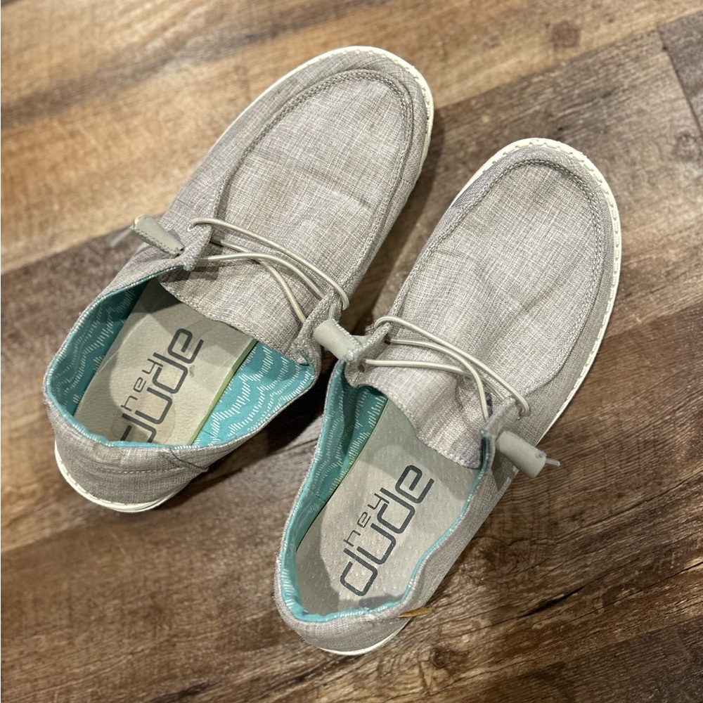 Hey Dude Light Gray Women's Loafers